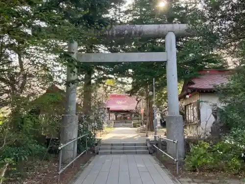 長者山新羅神社の鳥居