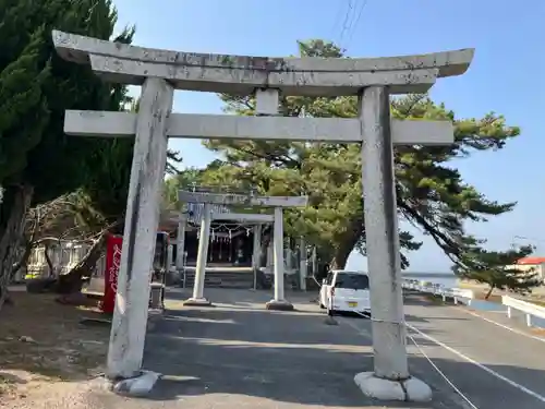 五色濱神社の鳥居