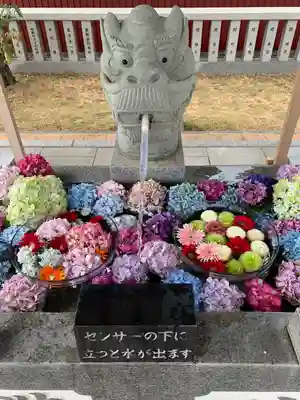 新川皇大神社の手水舎