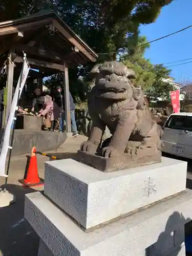 金ヶ作熊野神社の狛犬