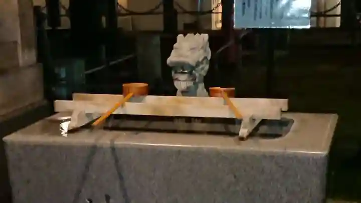 嶺白山神社の手水舎