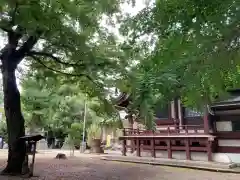 諏訪神社の庭園