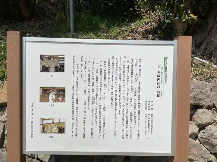 車大歳神社の歴史