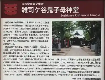 鬼子母神堂　(法明寺）の歴史