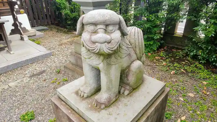 阿豆佐味天神社 立川水天宮の狛犬
