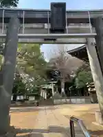 上高田氷川神社の鳥居