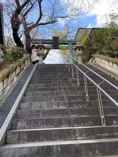 市谷亀岡八幡宮の鳥居