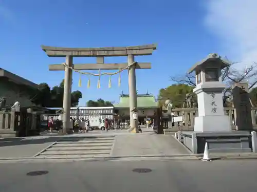 難波大社　生國魂神社の鳥居