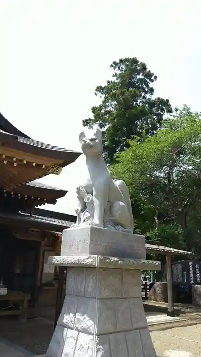 多田朝日森稲荷神社の狛犬