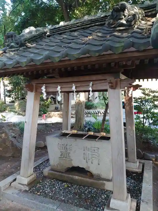 北本氷川神社の手水舎