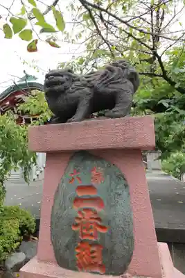 木場 洲﨑神社の狛犬