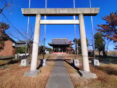 神明神社（上中町中）の鳥居