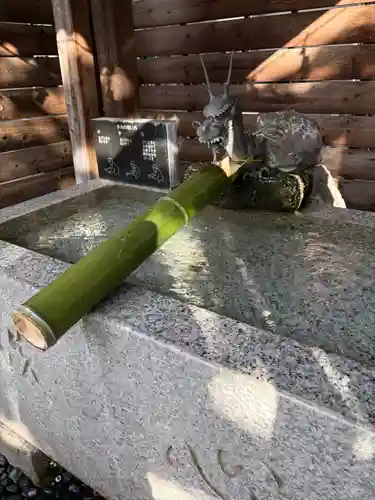 鎮守氷川神社の手水舎