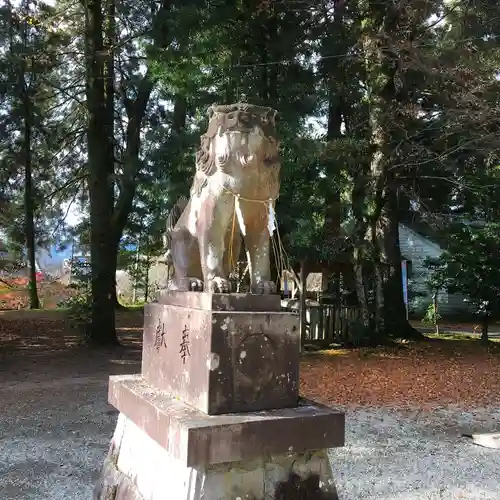 市房山神宮里宮神社の狛犬