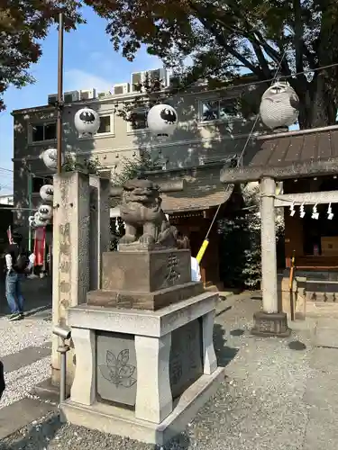 川越熊野神社の狛犬