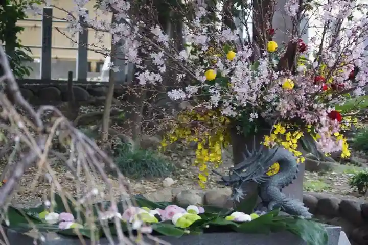 東海市熊野神社の手水舎