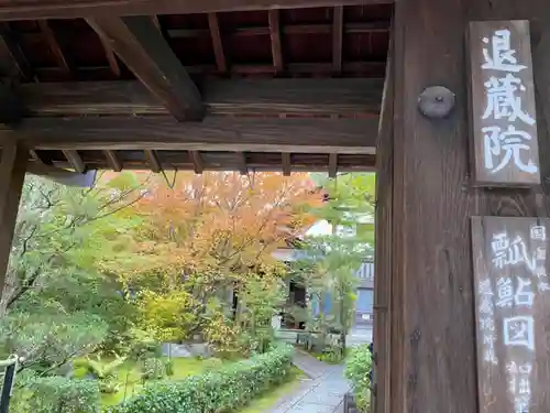 退蔵院の山門・神門