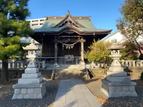 大棚・中川杉山神社の本殿・本堂