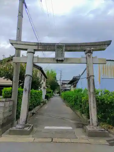 八幡社（馬場）の鳥居