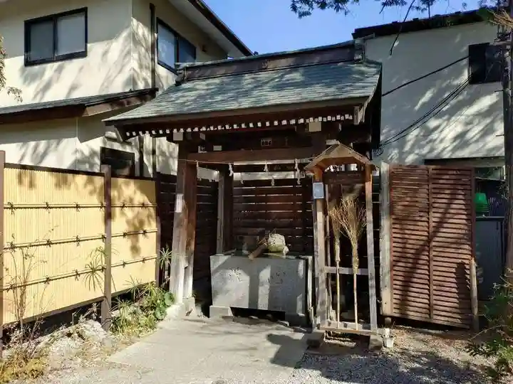 鎮守氷川神社の手水舎