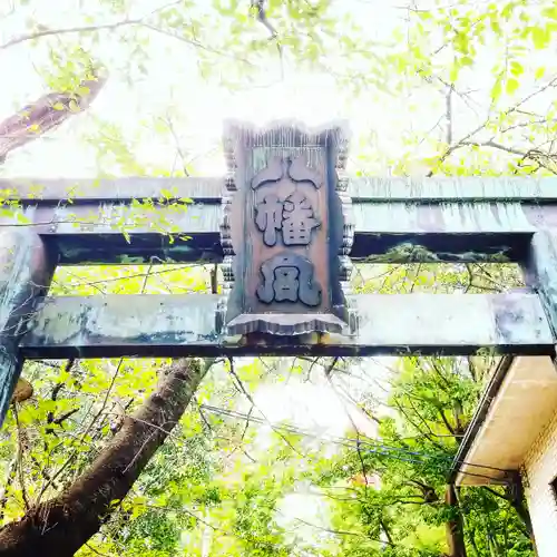 市谷亀岡八幡宮の鳥居