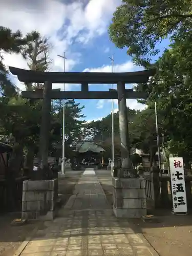 平塚三嶋神社の鳥居