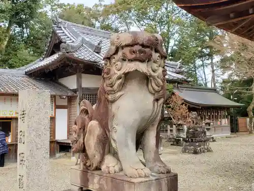 柏原八幡宮の狛犬