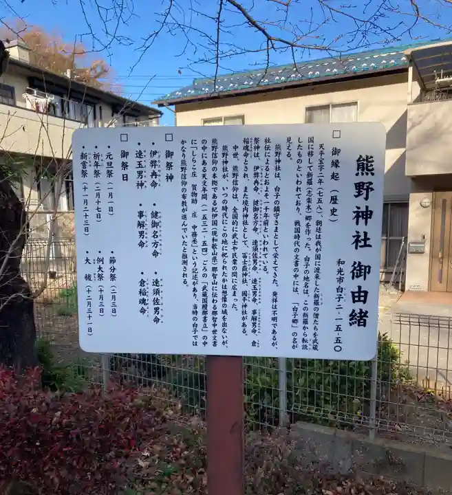 武州白子熊野神社(埼玉県)