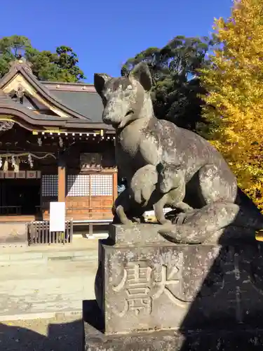 女化神社の狛犬