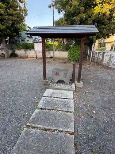 下今井香取神社の手水舎
