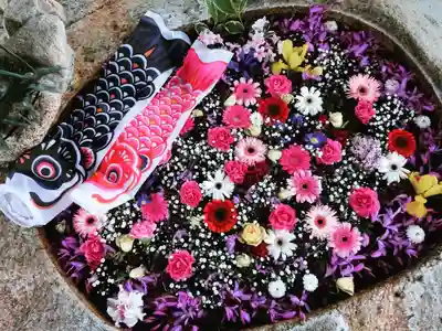 立志神社の手水舎