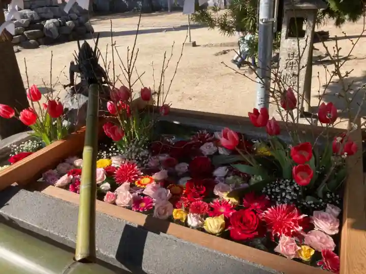 三津厳島神社の手水舎