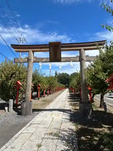 朝日森天満宮の鳥居