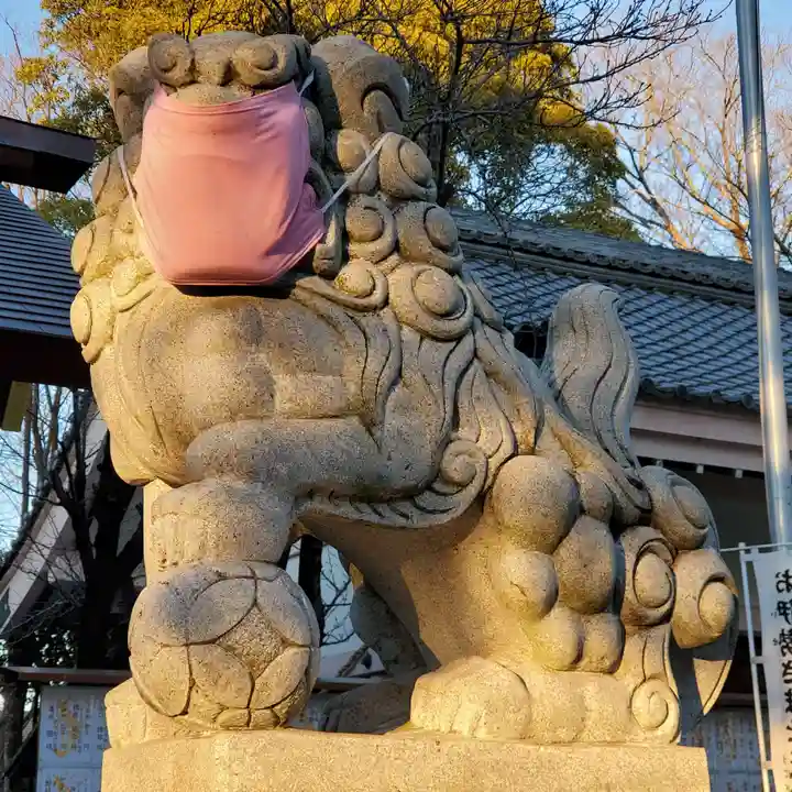 小垣江神明神社の狛犬
