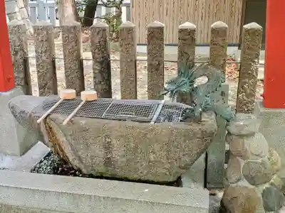西長洲八幡神社の手水舎