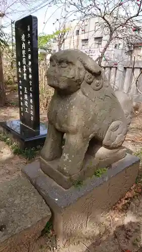 越谷香取神社の狛犬