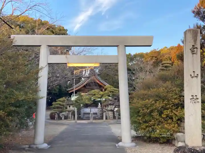 白山神社(木曽川町黒田)の鳥居