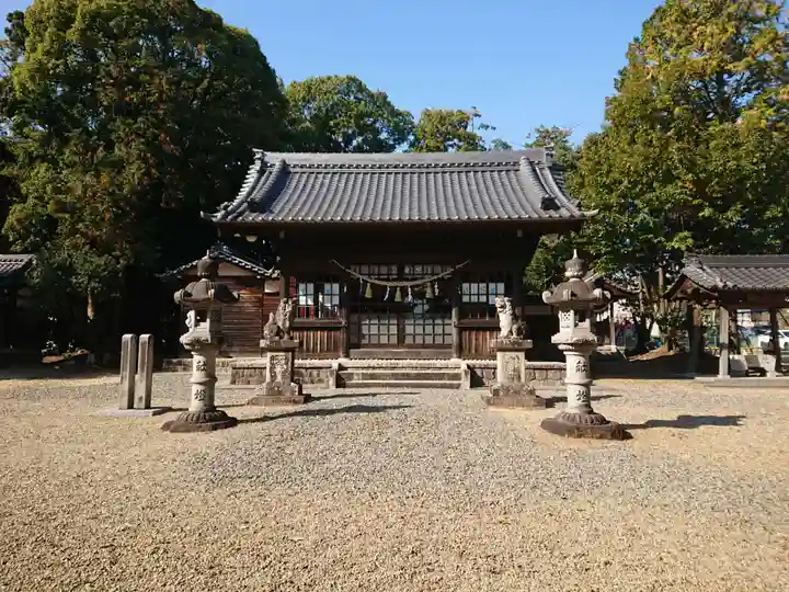 西岡神明社の本殿・本堂