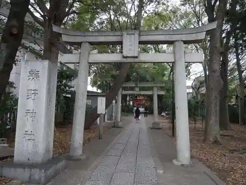 自由が丘熊野神社の鳥居