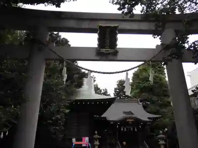 月見岡八幡神社の鳥居