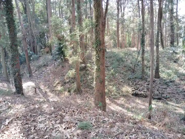 熊野社石宮の周辺