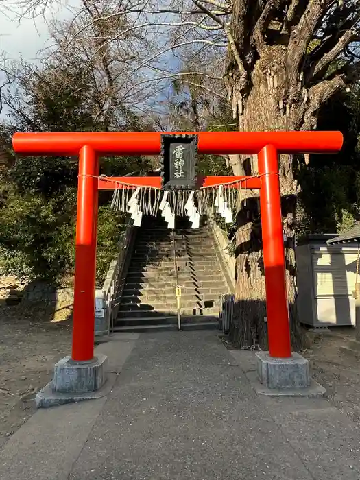 雷神社の鳥居