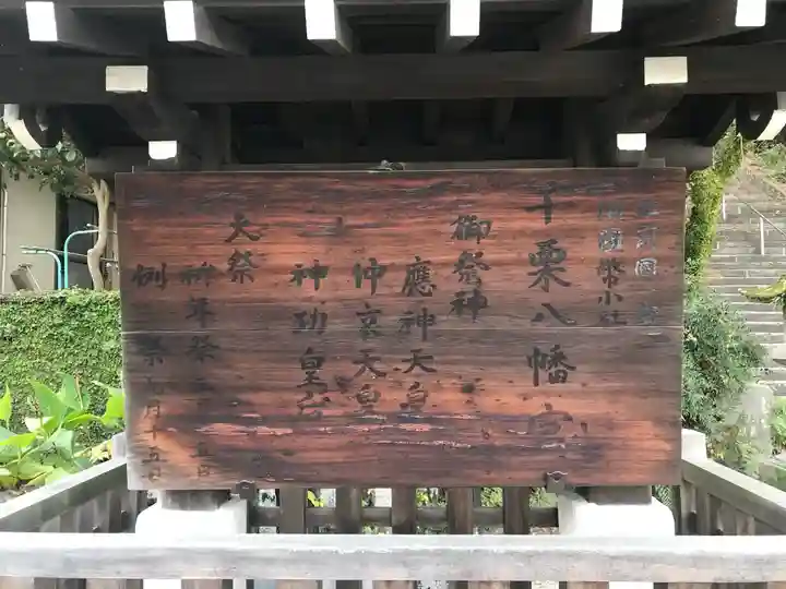 千栗八幡宮の歴史