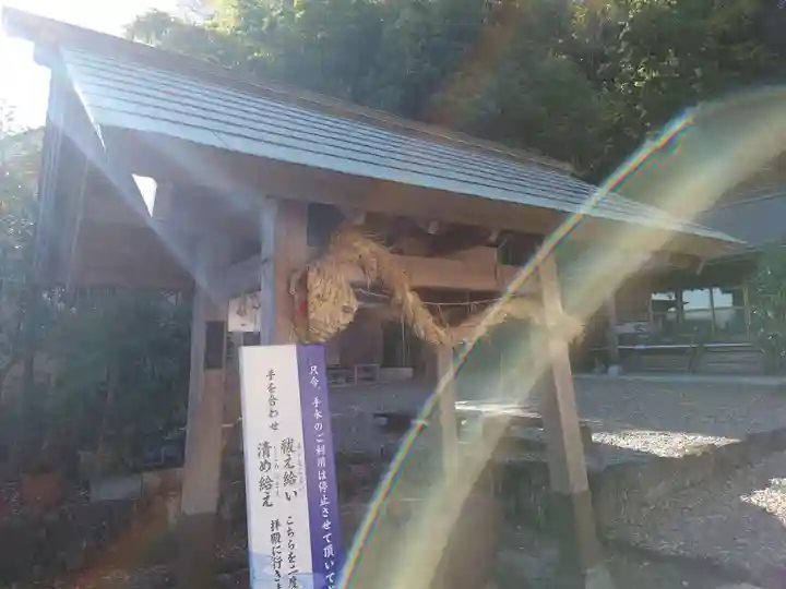 新羽杉山神社の手水舎