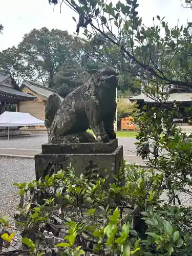 朝日森天満宮の狛犬
