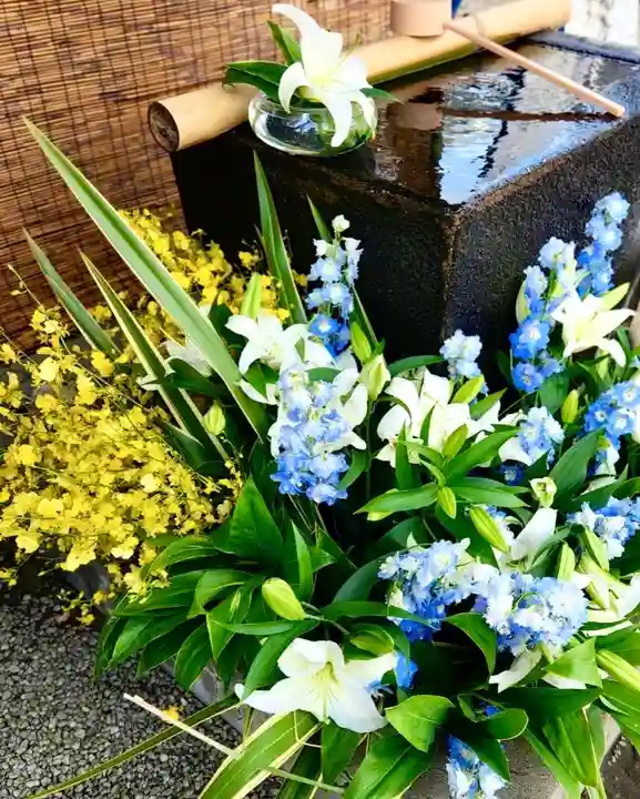 上尾御嶽神社の手水舎