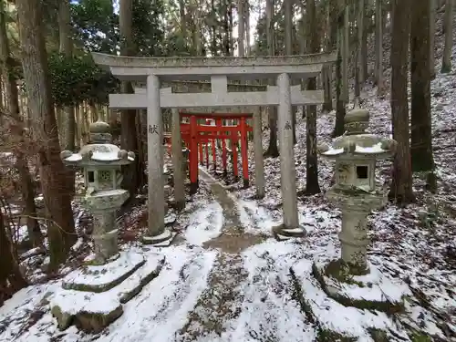 奥山愛宕神社の鳥居