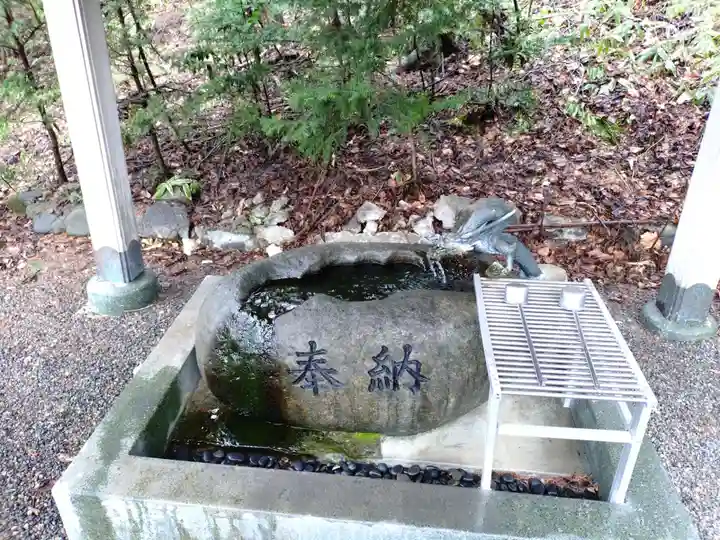 足寄神社の手水舎