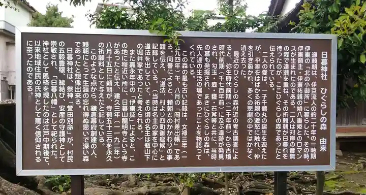 日暮八幡神社の歴史