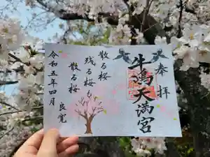 牛嶋天満宮の御朱印(2023年03月27日(月) 22時05分08秒投稿)